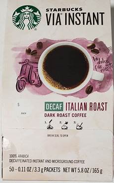 Starbucks Via Instant Decaf